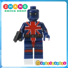 Xếp hình Forge - Domino - Omega Red - Sunfire - Radioactive Man- Pyro- Ripclaw- Union Jack Lego Minifigures POGO PG8082