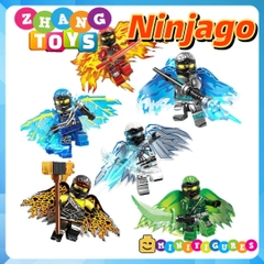 Đồ chơi xếp hình Ninjago chúa tể bầu trời Zay - Zane - Kai - Cole - Lloyd - Nya Minifigures QG670