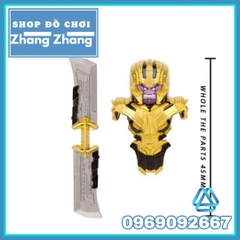 Xếp hình Thanos trong Avengers Endgame tặng song đao và mũ giáp đầy đủ Lego Minifigures V005