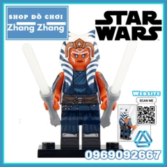 Xếp hình Mô hình Ahsoka  - Dark Trooper - Mandalorian - Moff - Boba Fett - Luke Skywalker - Jawa Lego Minifigures WM6121