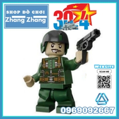 Xếp hình Bộ đội Việt Nam Việt Cộng chống Mỹ cứu nước 1975 đi kèm rất nhiều phụ kiện vũ khí Lego Minifigures DIY D71010