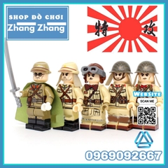 Đồ chơi xếp hình Lính phát xít Nhật thế chiến II Minifigures JJ001 005