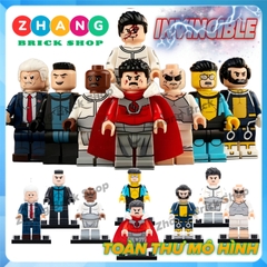 Mô hình nhân vật Invincible Mark Grayson Thragg Lukean Prisoner Cecil Stedman The Immortal Mohawk KDL860 Zhang Brick Shop