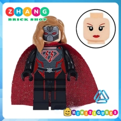 Xếp hình Falcon Overgirl Captain American AnimalMan Batman Ninja Robin Supergirl Lego Minifigures Xinh Koruit WM6033