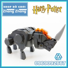 Đồ chơi xếp hình Tê giác thần Erumpent Sinh vật huyền bí trong Harry Potter mô hình Minifigures Lele L156