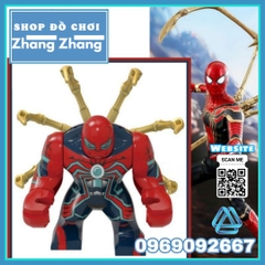 Xếp hình Spider Man người nhện loại to Lego Minifigures Kopf KF6092 KF1172