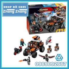 [179 hình] Xếp hình Crossbones Hazard Heist Falcon và Black Widow mới nhất Lego Minifigures Decool 7121