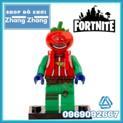 Xếp hình Fortnite Zoey - Cuddle - Teknique - Chromium Leviathan - Tomatohead - Brite Gunner Lego Minifigures POGO PG8203