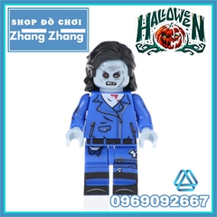Đồ chơi xếp hình Halloween kinh dị scarecrow witch pumpkin vampire clown Minifigures POGO PG8171