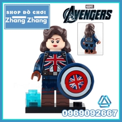 Đồ chơi xếp hình Bucky Scarlet Witch Vision Gamora Captain Falcon Loki Star-Lord Minifigures POGO PG8298