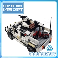 Đồ chơi Xếp hình Xe hummer quân sự Liên hiệp quốc Enlighten 3205
