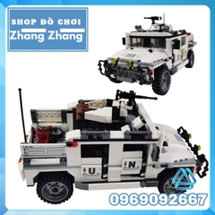 Đồ chơi Xếp hình Xe hummer quân sự Liên hiệp quốc Enlighten 3205