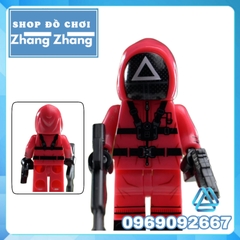 Đồ chơi xếp hình Trò chơi con mực Squid game gồm Seong Gi-hun và Kang Sae-byeok - Sang-woo - Il Nam Minifigures KDL808