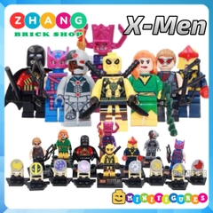 Xếp hình Hawkeye Galactus Robin Cyborg Jean Grey Deadpool Nova Marvel Siêu anh hùng Lego Minifigures Sy sy258