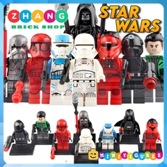 Xếp hình Star Wars Death Star Gunner - Kazuda Xiono - Knight of Ren Sith Trooper - Elrik Vonreg Lego Minifigures WM6083