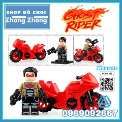 Xếp hình Ghost Rider Red Hood Danny Ketch The Caretaker Robbie Reyes Alejandra Jones Lego Minifigures Kopf KF6120