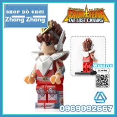 Xếp hình Athena - Pegasus - Cygnus Hyoga - Shiryu - Ikki trong Saint Seiya Lego Minifigures POGO PG8128