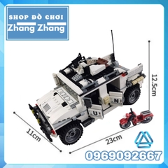 Đồ chơi Xếp hình Xe hummer quân sự Liên hiệp quốc Enlighten 3205