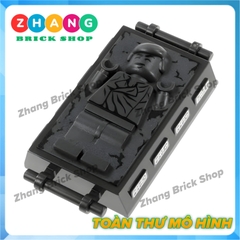 Đồ chơi xếp hình tủ đóng băng Han Solo Carbonite Frozen trong Star Wars Minifigures POGO PG831