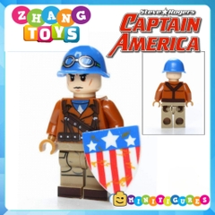 Xếp hình Captain America tuyển tập Siêu anh hùng mới nhất 2019 siêu đẹp siêu rẻ siêu hiếm Lego Minifigures Xinh X0236