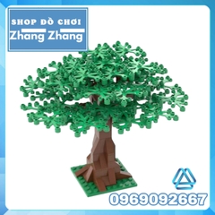 [104 hình] Xếp hình cây cổ thụ xanh lá trong công viên thành phố Moc Lego kèm hướng dẫn đầy đủ