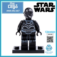 Xếp hình Star Wars Skywalker - Jinn - Leia Ahsoka - Savage - Protocol Droid - Windu - Padme Lego Minifigures Pogo PG8028