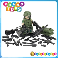 Xếp hình đặc nhiệm Biệt kích rừng Swat Alpha Spetsnaz Nga Mỹ Full vũ khí phụ kiện Lego Minifigures Tbstoys Tbs75-80