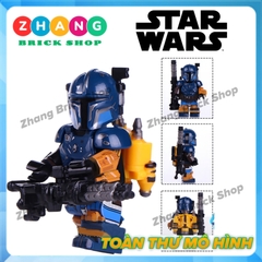 Xếp hình Star Wars C-3PO  - Ben Skywalker - Tarfful - Han Solo - Paz Vizla - Palpatine - Obi-wan Lego Minifigures WM6091