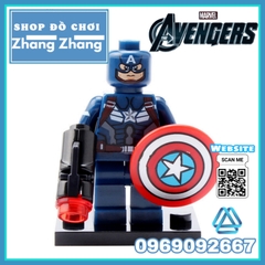 Xếp hình Avengers Civil War Falcon - Winter Soldier - She Hulk - Black Panther - War Machine Lego Minifigures Xinh x0114