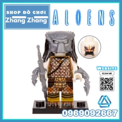 Xếp hình Predator vs Alien Cuộc chiến dưới chân tháp cổ mới nhất 2020 Lego Minifigures POGO PG8254