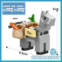 Đồ chơi xếp hình Minecraft trong Mine Blocks gồm Ghast - Polar Bear - Spider mô hình Minifigures Lele B033 040