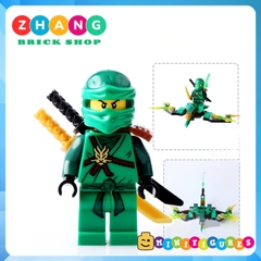 Xếp hình Ninjago Jay Lloyd Kai Cole Zane Stone Scout Chop rai Cryptor tặng kèm Rồng bay Lego Minifigures SY626