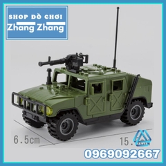 Đồ chơi Xếp hình mô hình Xe Humvee quân đội HMMWV M1114 Minifigures J773