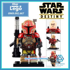 Xếp hình Star Wars Binh đoàn lính Heavy Infantry Mandalorian trong chiến tranh giữa các vì sao Lego Minifigures WM6094