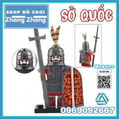 Đồ chơi xếp hình quân lính nước Sở thời Xuân thu chiến quốc Minifigures Koruit KT1093