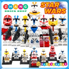 Xếp hình Star Wars binh đoàn Armored Clone Trooper mới nhất 2021 Lego Minifigures Xinh X0300