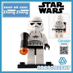 Xếp hình Star Wars Obi-Wan Imperial Guard Stormtrooper Darth Vader Jar Binks Han Solo Lego Minifigures Lele C015 022