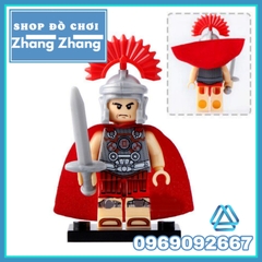 Xếp hình Tướng La Mã Commander Rome trung cổ Gladiator Lego Minifigures Xinh Xh643 X0164