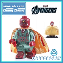 Xếp hình Vision - Scarlet Witch - Agatha Harkness - Quicksilver - Billy - Tommy - Monica Rambeau Lego Minifigures WM6115