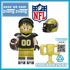 Đồ chơi xếp hình Cầu thủ bóng bầu dục Mỹ Batch of NFL Minifigures Kopf KF6139