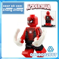 Xếp hình Lego Spider-Man Far From Home Mysterio Peter Parker Nick Fury Happy Hogan Hydro Man Lego Minifigures Xinh X0249