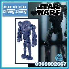 Đồ chơi xếp hình Star Wars Bộ 4 Người máy Super Battle Droid trong chiến tranh các vì sao Minifigures POGO PG2253