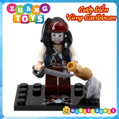Đồ chơi Xếp hình Pirates of the Caribbean Jack Sparrow Will Turner - Joshamee Gibbs Davy Jones Minifigures KSZ 515