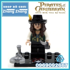 Xếp hình Pirates of the Caribbean Jack Sparrow - Hadras - Blackbeard Angelica Brickbeard Lego Minifigures KSZ 518