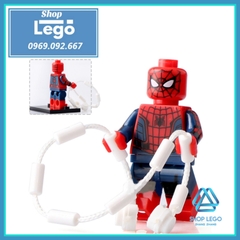 Xếp hình Spider man : Homecoming Vulture Iron Man Silk Masked Robber Spider-Man Lego Minifigures Xinh X0168