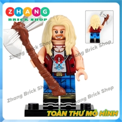 Đồ chơi xếp hình thần sấm Thor love and thunder Valkyrie Jane Foster God-Butcher Beta Ray Bill Minifigures WM6146