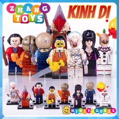 Xếp hình Jack Torrance Chainsaw Killer - Jason - Sam Elvira Twisty the Clown Pyramid Head Nurse Lego Minifigures WM6101