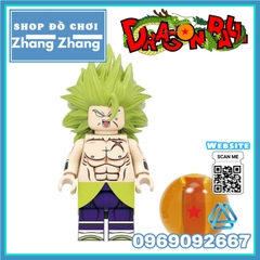 Xếp hình Broly Torankusu Gogeta Goku tuyển tập 7 viên ngọc rồng Dragon Ball Lego Minifigures Kopf KF6098