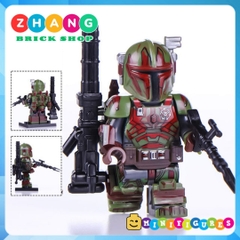 Xếp hình Star Wars Binh đoàn lính Heavy Infantry Mandalorian trong chiến tranh giữa các vì sao Lego Minifigures WM6094