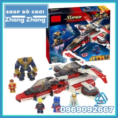 [552 hình] Xếp hình Cuộc chiến phi thuyền Avenjet Thanos Hyperion The Avengers Infinity War Lego Minifigures Decool 7120